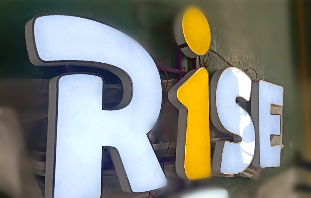 Rise--成都不锈钢发光字制作
